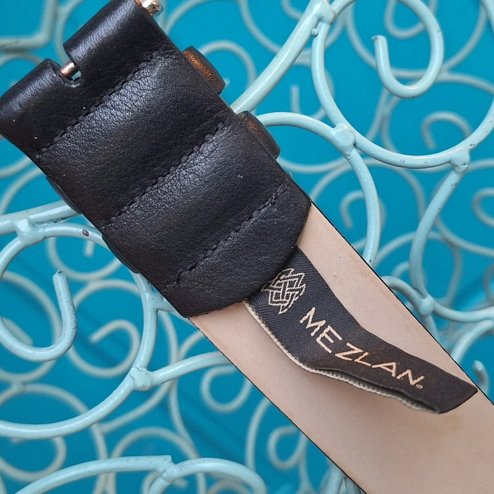 Genuine Leather Embossed Alligator Italian Black Leather Made in Belt